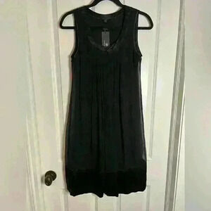 Banana Republic BR Monogram Sleeveless Black Dress